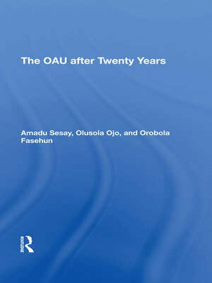 cover image of The Oau After Twenty Years